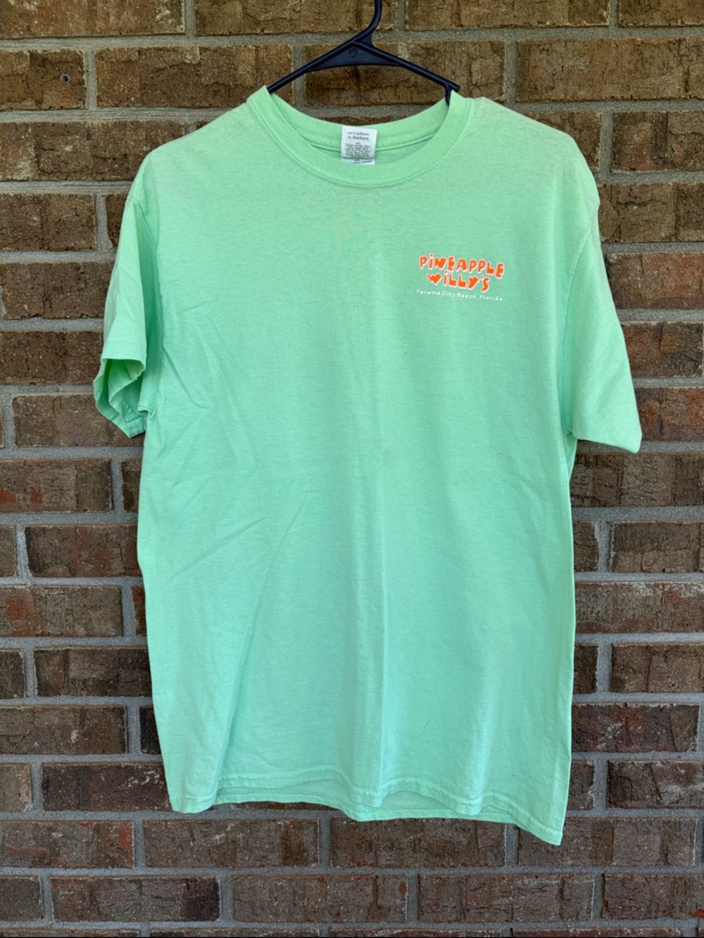 Lot of 2 Unisex Pineapple Willys Mint Green and Neon Pink Short-Sleeve Tees